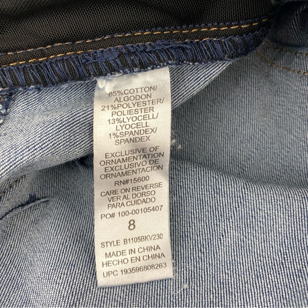 Democracy Womens Ab Solution Jeans Size 8 Medium Wash Skinny Mid Rise - Picture 6 of 6